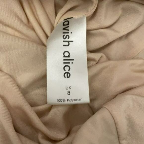 Lavish Alice One Shoulder Leopard Print Velvet Dress 4 NWT - Picture 8 of 10